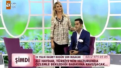 ALİ HAYDAR BABASI İLE CANLI YAYINDA BABASI İLE BULUŞTUĞU AN İZLE