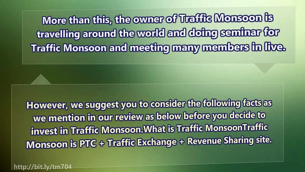 How Traffic Monsoon can give you more money. Video Explanation