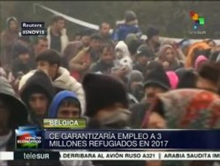 Comisión Europea garantizará empleo a 3 millones de refugiados en 2017