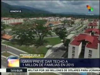 Venezuela prevé entregar 1 millón de viviendas dignas en 2015