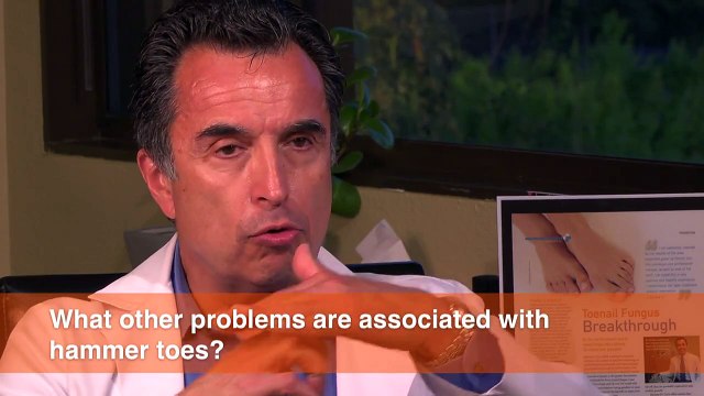 What other problems are associated with hammer toes?