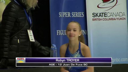 Robyn Troyer - Juv Women U14 - 2016 Skate Canada BC/YK Sectional Championships
