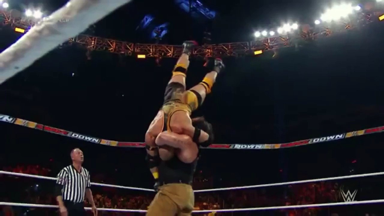 WWE SMACKDOWN 5-11-2015- WWEworld - Dean Ambrose, Ryback & Cesaro vs  The Wyatt Family