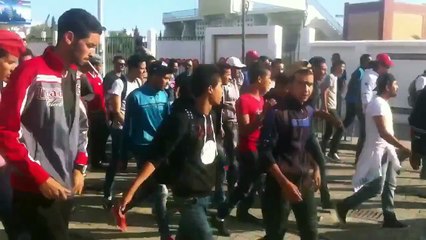 جماهير النادي الإفريقي تتظاهر لإسقاط المكتب الجامعي