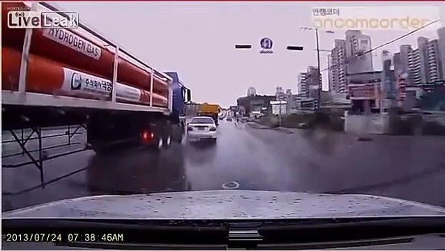 Tır Arabayı Öyle Bir Ezdi ki - Komik videolar - Funny videos