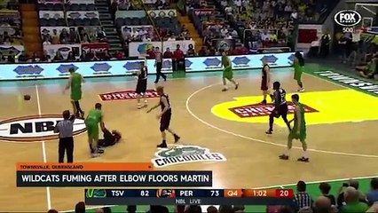 Contusão de Damian Martin, do Perth Wildcats