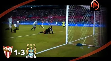 Manchester City vs Sevilla 3-1 2015 ALL GOALS & HIGHLIGHTS (GOLES Y RESUMEN) Champions League