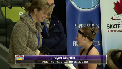 Myah Milner - Juv Women U14 - 2016 Skate Canada BC/YK Sectional Championships