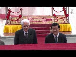 Vietnam - Mattarella con il Presidente del Vietnam (06.11.15)