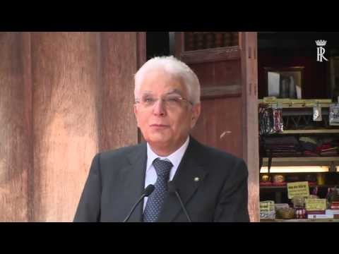 Vietnam - Intervento del Presidente Mattarella al Tempio della Letteratura (06.11.15)