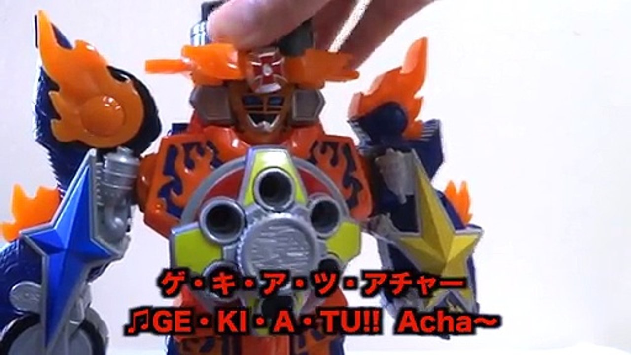 【手裏剣戦隊ニンニンジャー】4号ロボ！DXゲキアツダイオー ヲタファの変形合体レビュー Ninninger Gekiatsu Dai Oh