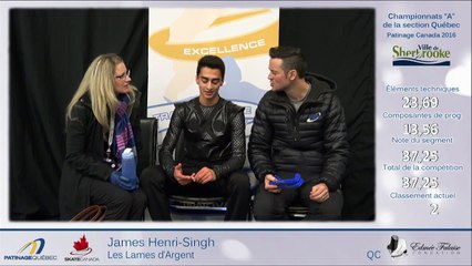 CSA2016-Québec, Novice Messieurs Court Échauffement 3