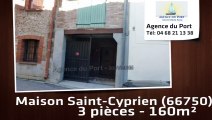 A vendre - maison/villa - Saint-Cyprien (66750) - 3 pièces - 160m²