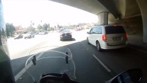 Insane Near Miss  Motorcyclist Almost Gets Nailed