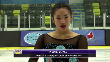 Nicole Yung - Pre Nov Women Free Program - 2016 Skate Canada BC/YK Sectional Championships