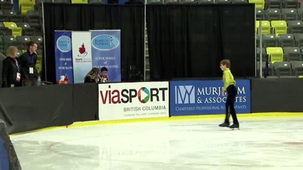 Beres Clements - Novice Men Free - 2016 Skate Canada BC/YK Sectional Championships
