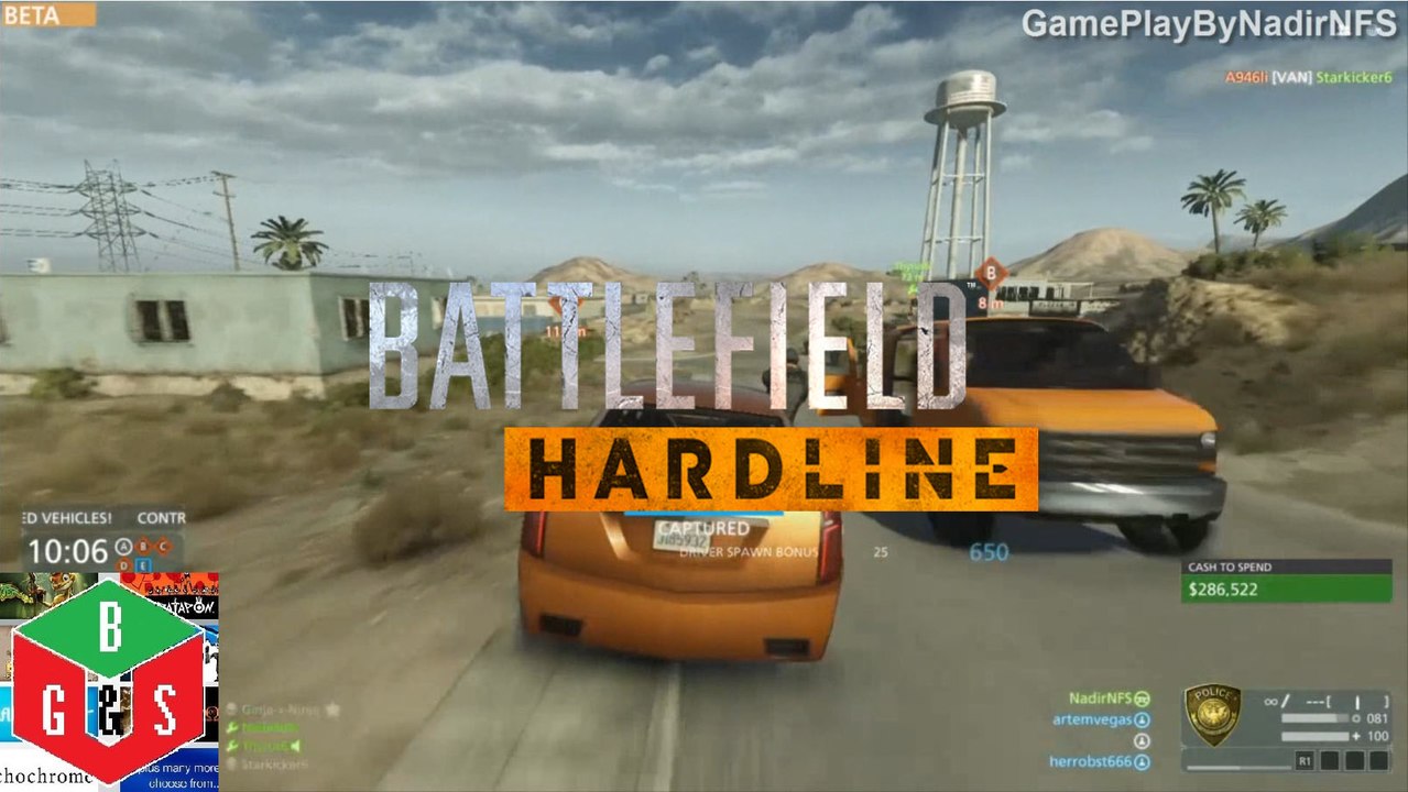 Battlefield Hardline Beta - Mechanic RANK41 DUST BOWL - HOTWIRE Match Gameplay PS4, Xbox One, PC
