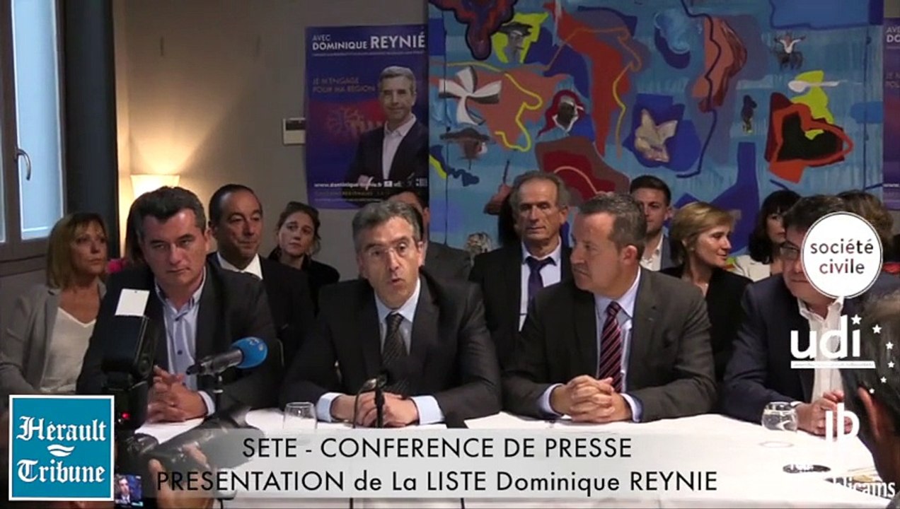 SETE - 2015 - REGIONALES 2015 - La liste REYNIE dévoilée dans son intégralité à SETE avec le soutien des maires Héraultais