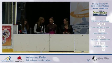 CSA2016-Québec, Pré-Novice Dames Court Échauffement 13