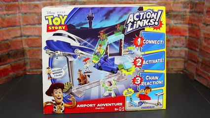 Toy Story Action Links Airport Adventure Review Superheroes Batman and Superman Ride the P
