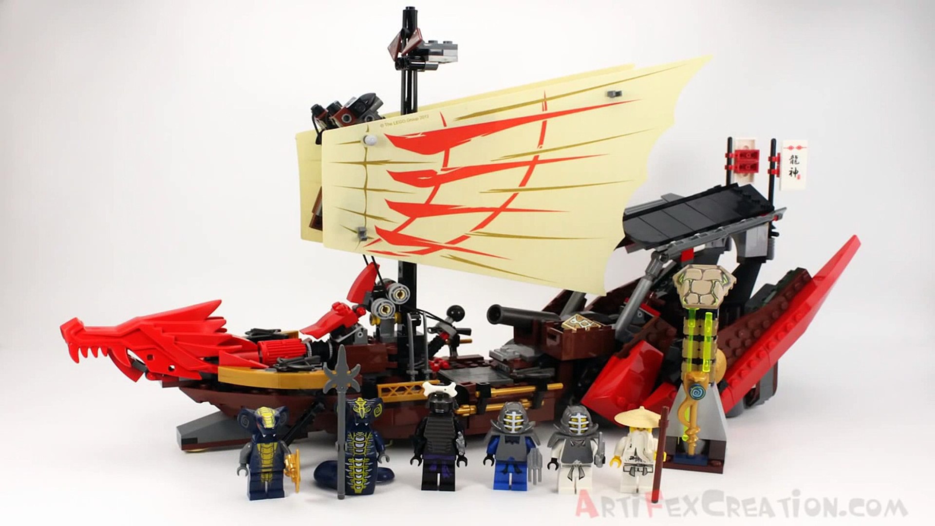DESTINYS BOUNTY - Lego NINJAGO Set 9446 - Time-lapse/Stop Motion Build,  Unboxing & Review - Dailymotion Video