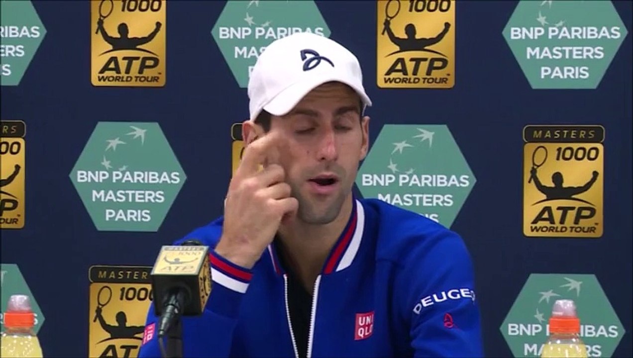 ATP - BNPPM - Novak Djokovic : "Honte sur moi de ne pas avoir breaké Tomas Berdych (rires)"