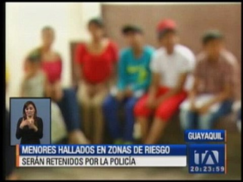 Menores hallados en zonas de riesgo serán retenidos por la Policía