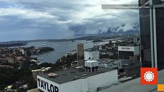Shelf Cloud Sweeps Toward Sydney, Australia
