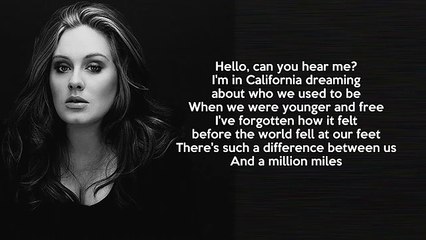 Adele - Hello Lyrics Original
