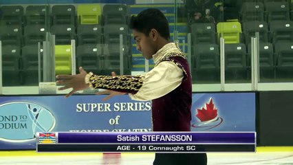 Satish Stefansson - Senior Men Free - 2016 Skate Canada BC/YK Sectional Championships
