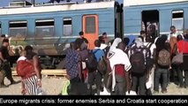 Europe migrants crisis: former enemies Serbia and Croatia start cooperation