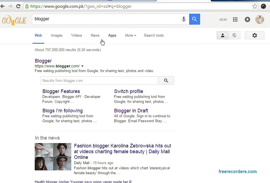How Create Your own Blogger Part 1