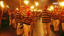 Parade celebrates Bonfire Night in England