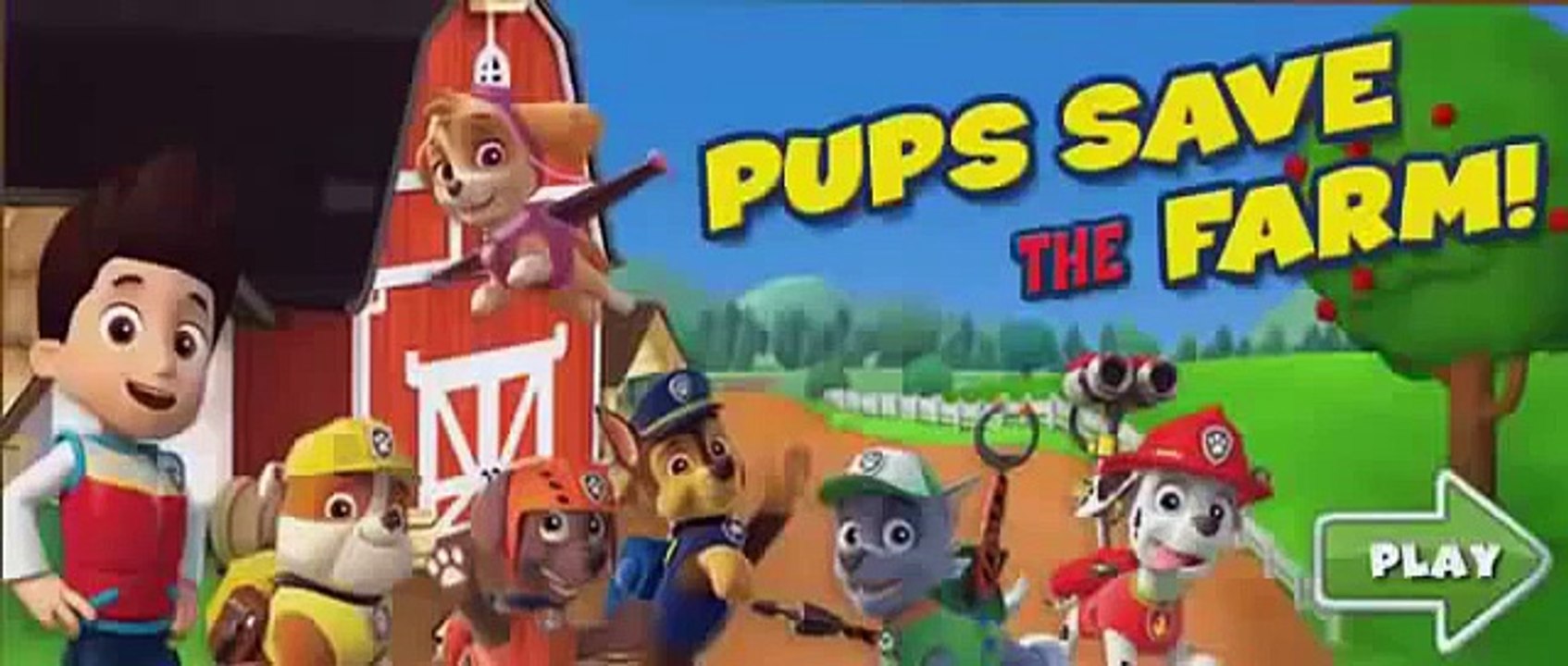 Paw Patrol Game PUPS SAVE the FARM Video Gameplay on Youtube by Toy Pals TV