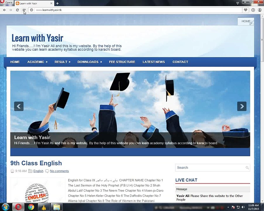 9th Class English Demo