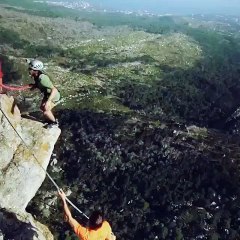 took a 600 foot whipper in Crimea