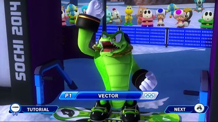 Mario & Sonic at the Sochi 2014 Olympic Winter Games: Snowboard Slopestyle [1080 HD]