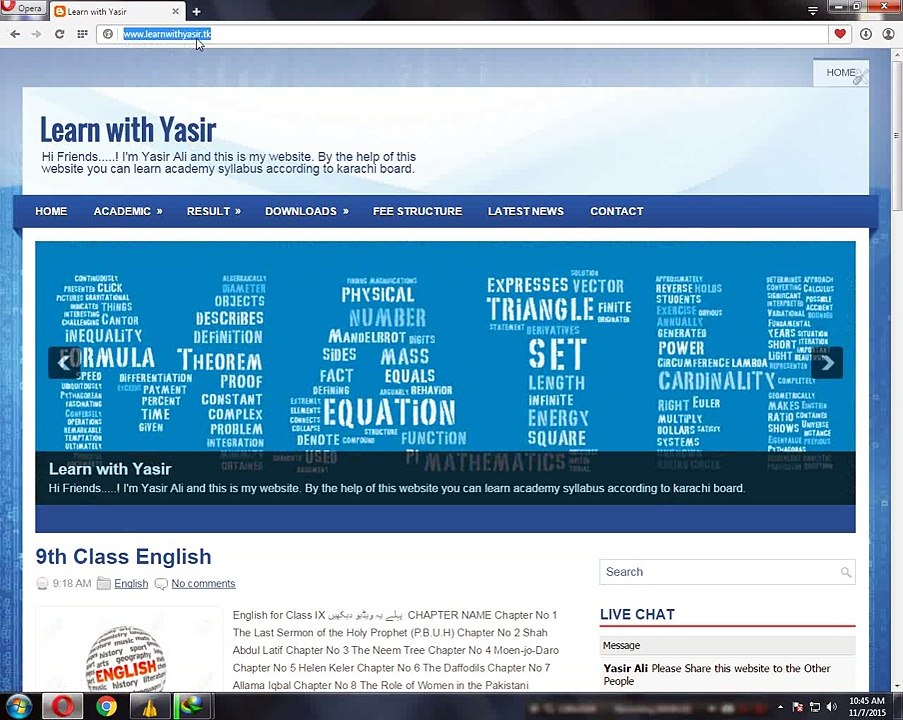 9th Class Chemistry Demo