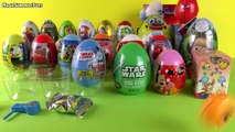 32 Surprise Eggs Kinder Surprise Maxi Tom and Jerry Cars 2 Mickey Mouse Star Wars Masha i