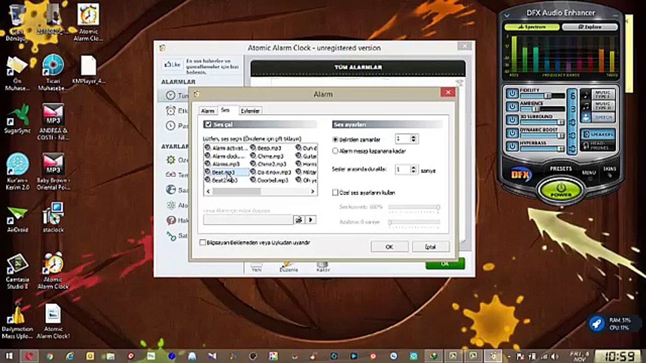 Atomic Alarm Clock -Masaüstü Saat_ Takvim ve Alarm Uygulaması