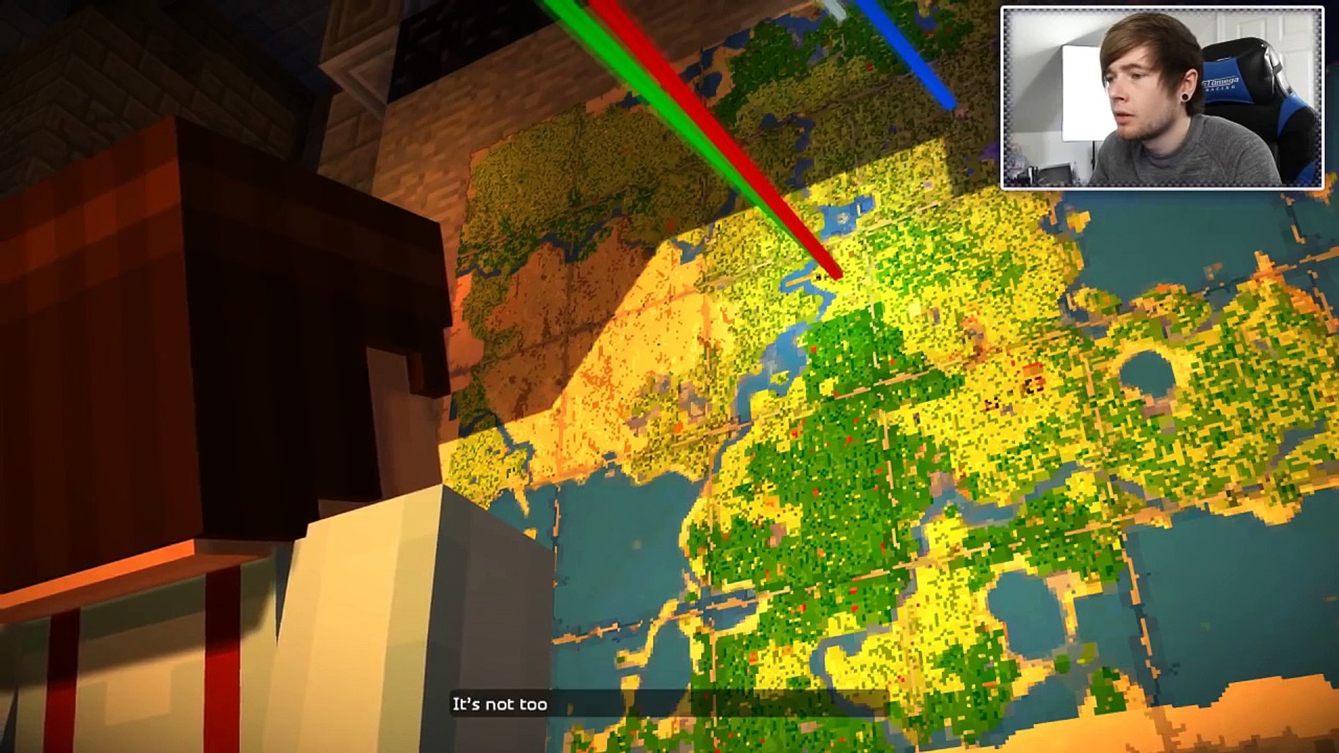 Minecraft Story Mode, HUGE MAP OF THE WORLD!!!!