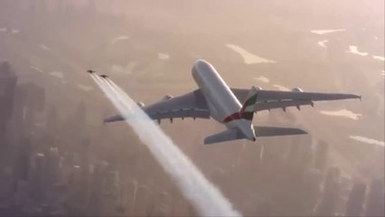 Humans Flying with Aeroplane