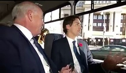 CBC-News Justin Trudeau and Peter Mansbridge ride
