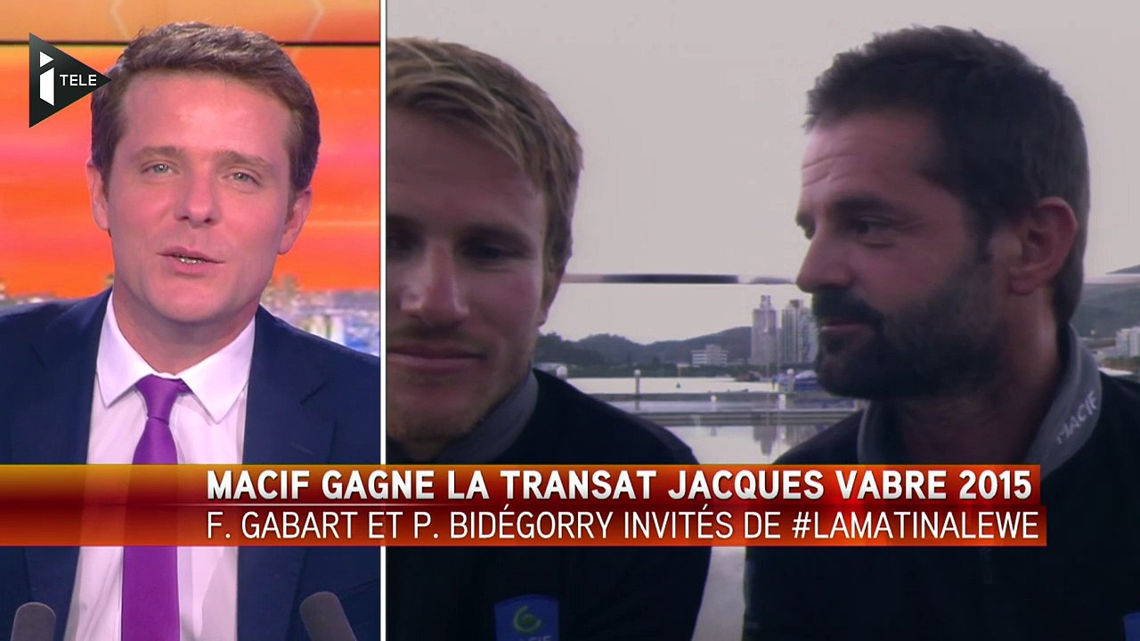 F. Gabart et P. Bidegorry, vainqueurs de la Transat Jacques Vabre : "Continuer de se faire plaisir"