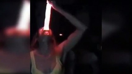 Whoa! This Woman Has An Interesting Way To Cure Her Scratchy Throat