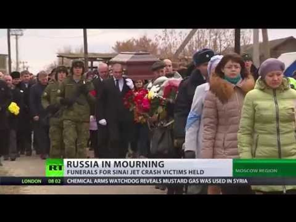 Russia in mourning: Funerals for Sinai A321 plane crash victims held