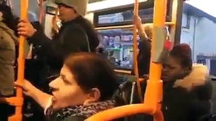 Desi Aunty Fighting in a Public Transport of London