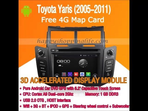 Toyota Yaris Android Car Stereo DVD GPS Navigation Wifi