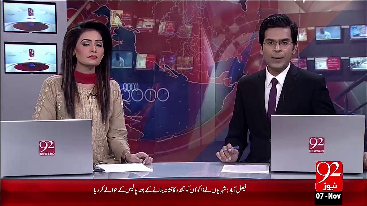 Breaking News – Qanon Ky Rakhwaky Hi Qanon Shikni Krny Lagy – 07 Nov 15 - 92 News HD