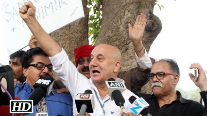 March For India Anupam Kher leads march Watch Here